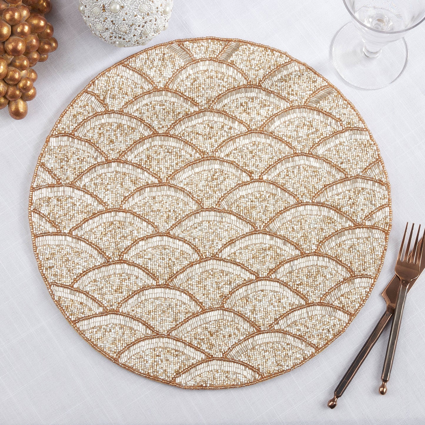 Beaded Scallop Placemat