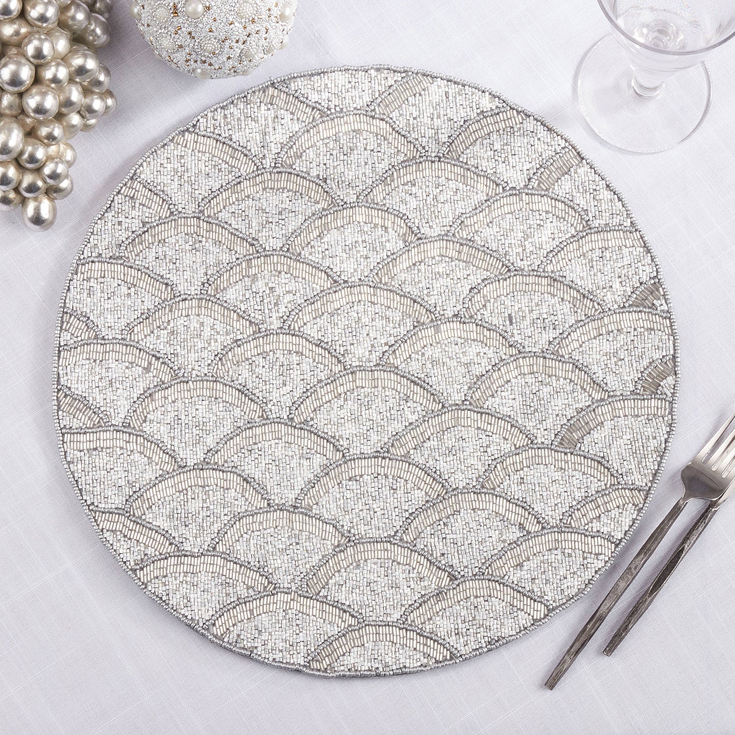 Beaded Scallop Placemat