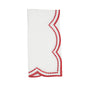Embroidered Polka Dot Napkin w/ Scallop Edge