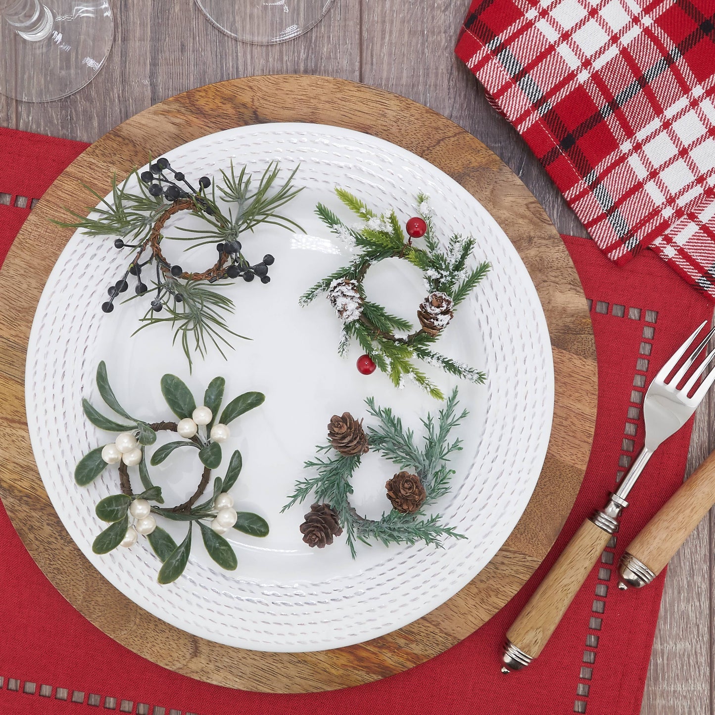 Pine Cone Napkin Ring (Set of 4)