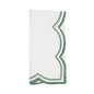 Embroidered Polka Dot Napkin w/ Scallop Edge