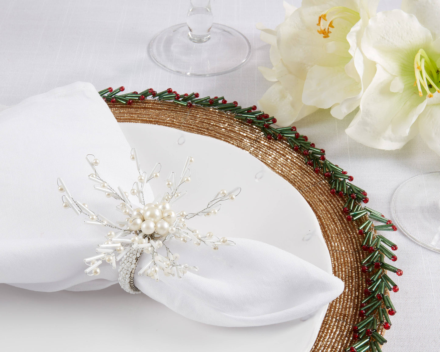 Glittering Glam Napkin Ring (Set of 4)