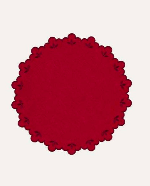Half Flower Placemat and Napkin Set