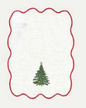 Embroidered Christmas Tree Cocktail Napkin (set of 4)