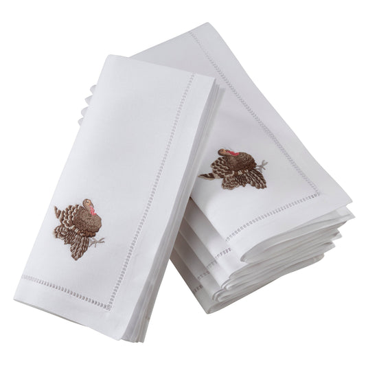 Embroidered Turkey Napkin